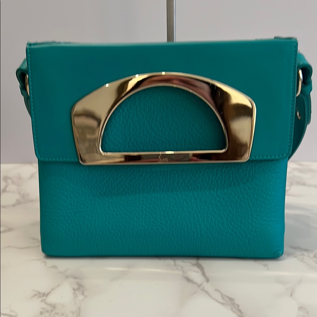 Christian Louboutin 2-Way Teal Passage Bag